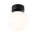 Applique et plafonnier GOVE IP44, mat, noir 