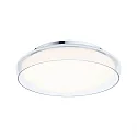 Applique et plafonnier LUENA IP44, chrome, mat 