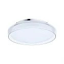 Paulmann wall and ceiling luminaire LUENA IP44, chrome, mat 