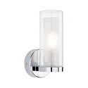 Applique et plafonnier LUENA E14 IP44, chrome, mat 