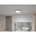 Paulmann bath luminaire TEGA CCT Switch, switchable IP44, wood, mat 