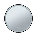 Paulmann mirror with lighting MIRRA LED Ø 59CM round, CCT Switch, with touch dimmer, with heating function IP44, mat, black dimmable