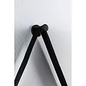 Paulmann Miroir avec éclairage MIRO Ø 40CM rond, Tunable White, avec kit de suspension IP44, noir mat 