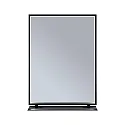 Paulmann mirror with lighting MIRO 45 X 60CM square, tunable white, with shelf IP44, black matt 