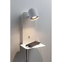 Paulmann Lampe de lecture MALENA avec connexion USB GU10 IP20, blanche 