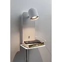 Paulmann Lampe de lecture MALENA avec connexion USB GU10 IP20, blanche 