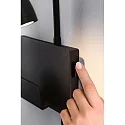Paulmann reading lamp HALINA LED with USB connection IP20, black 