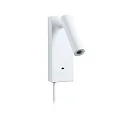 Paulmann reading lamp HULDA LED with USB connection IP20, white dimmable
