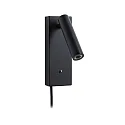 Paulmann Lampe de lecture HULDA LED avec connexion USB IP20, noir gradable