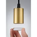Luminaire à suspension RAVI IP44 réglable E27 IP44, or, noir