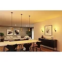 Luminaire à suspension RAVI IP44 réglable E27 IP44, or, noir