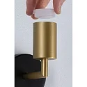 Paulmann Luminaire mural RAVI IP44 rigide E27 IP44, or, noir