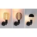 Paulmann Luminaire mural RAVI IP44 rigide E27 IP44, noir