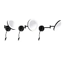 Paulmann Miroir avec éclairage MASUA IP44 - 3X ZOOM 3 fois, rond, avec bras flexible, CCT Switch, inclinable IP44 / IP20, noir mat 