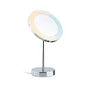 Miroir avec éclairage MASUA IP44 - 3X ZOOM 3 fois, rond, CCT Switch, avec prise de courant, réglable IP44 / IP20, chrome 