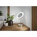 Paulmann mirror with lighting MASUA IP44 - 3X ZOOM 3-fold, round, CCT Switch, with plug, adjustable IP44 / IP20, chrome 