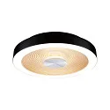Applique et plafonnier VOLEA Ø 32CM direct / indirect IP44, or, noir, argent gradable