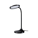 Paulmann desk lamp MEJAN adjustable, with touch dimmer, black matt dimmable