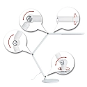 Paulmann Lampe de bureau FLEXBAR CCT Switch, réglable, avec variateur tactile IP20, blanche gradable