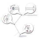 Paulmann desk lamp FLEXBAR CCT Switch, adjustable, with touch dimmer IP20, white dimmable