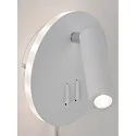 Paulmann Lampe de lecture TABARI LED réglable, indirect IP20, chrome, métal, blanche 