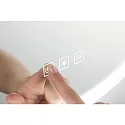 Paulmann Miroir avec éclairage MIRRA LED Ø 60CM rond, CCT Switch, avec variateur tactile, avec fonction chauffante IP44