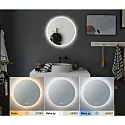 Paulmann Miroir avec éclairage MIRRA LED Ø 60CM rond, CCT Switch, avec variateur tactile, avec fonction chauffante IP44