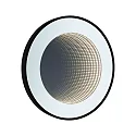 Paulmann Miroir avec éclairage MIRO 3D LED INFINITY rond, Tunable White IP44, noir mat gradable
