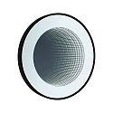 Paulmann Miroir avec éclairage MIRO 3D LED INFINITY rond, Tunable White IP44, noir mat gradable