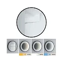 Paulmann Miroir avec éclairage MIRO 3D LED INFINITY rond, Tunable White IP44, noir mat gradable