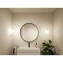 Paulmann Miroir avec éclairage MIRO 3D LED INFINITY rond, Tunable White IP44, noir mat gradable