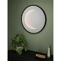 Paulmann Miroir avec éclairage MIRO 3D LED INFINITY rond, Tunable White IP44, noir mat gradable