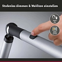 Paulmann Lampe de bureau FLEXBAR CCT Switch, réglable, avec variateur tactile IP20, argent mat gradable