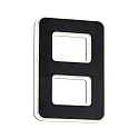 Numéros de maison lumineux solaires avec batterie, indirect IP44, noir , blanc mat 