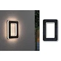 Paulmann Numéros de maison lumineux solaires avec batterie, indirect IP44, noir , blanc mat 