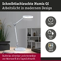 Paulmann desk lamp NUMIS QI CCT Switch, adjustable, with Qi charging function IP20, dimmable