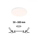 Paulmann Lumière encastrée VARIFIT VENULA EDGE IP44, blanche  8,5W 650 | 1000lm 3000K CRI >80