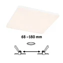 Paulmann Lumière encastrée VARIFIT VENULA EDGE IP44, blanche gradable 17W 1500 | 2000lm 3000K CRI >80