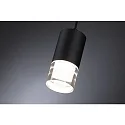 Luminaire à suspension KAME 3STEP-DM cylindrique, dimmable, réglable IP44, mat, noir éclatant gradable