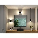 Luminaire à suspension KAME 3STEP-DM cylindrique, dimmable, réglable IP44, mat, noir éclatant gradable