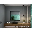 Luminaire à suspension KAME 3STEP-DM cylindrique, dimmable, réglable IP44, mat, noir éclatant gradable