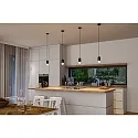 Luminaire à suspension KAME 3STEP-DM cylindrique, dimmable, réglable IP44, mat, noir éclatant gradable