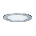 Paulmann LED Recessed luminaire QUALITY PREMIUM PANEL LED, round, IP44, 1x12W, 2700K, 230V, 170mm, chrome matt