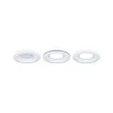 Paulmann Lumière encastrée SORMUS rond, lot de 1 IP65, blanc mat  6,5W 560lm 3000K 100° 100° CRI >80