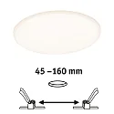 Paulmann Panneau à LED VELUNA VARIFIT LED rond, réglable, 19W 1400lm 3000K CRI >80