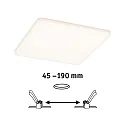 Paulmann Panneau à LED VELUNA VARIFIT LED rond, réglable, 19W 1400lm 3000K CRI >80