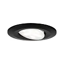 Lumière encastrée CALLA LED pivotant LED IP65, noir mat 6W 500lm 4000K CRI 80-89