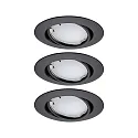 Paulmann Lumière encastrée BASE COIN LED pivotant, lot de 3, RGBW, contrôlable par ZigBee LED IP20