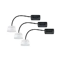 LED lamp COIN NOVA PLUS set of 3, switchable Coin 6W 470lm 2700K 100° CRI >80 