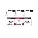 Paulmann LED lamp COIN NOVA PLUS set of 3, switchable Coin 6W 470lm 2700K 100° CRI >80 